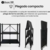 Estante Rack Plegable con 3 Niveles Color Negro o Blanco Codigo 30165 - Bazar 380