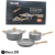 Bateria 5 Piezas Gris Antihaderente con asa de madera Codigo 49006