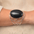 Bracelete Prata Mágico Ônix