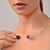 Choker Prata Ametista Bruta
