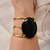 Bracelete Celestial Pedra Lapidada Ônix