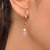 Meia Argola Folheada Ouro 18k Quartzo Rosa - comprar online