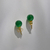 Brinco Esfera Polida Ágata Verde - comprar online