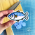 Adesivo Peixe Azul - Peixaria do katota - comprar online
