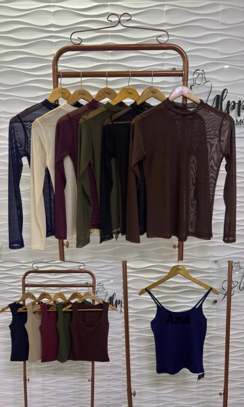 Blusa Tule + Basica (kit)