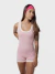 Macaquinho Fitness Jaque Rosa com off - comprar online