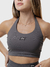 Cropped Fitness Ana frente única chumbo - comprar online