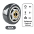 RODA PARA RODIZIO DE PVC CINZA 3 POLEGADAS 80KG - AJAX na internet