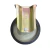 Rodízio Fixo B722226 200mm Borracha Elástica 400kg - TELLURE