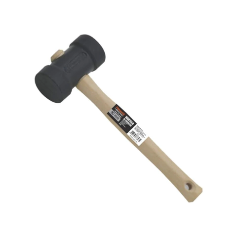 MARTELO BORRACHA 40 MM PRETO CABO MADEIRA FAMASTIL