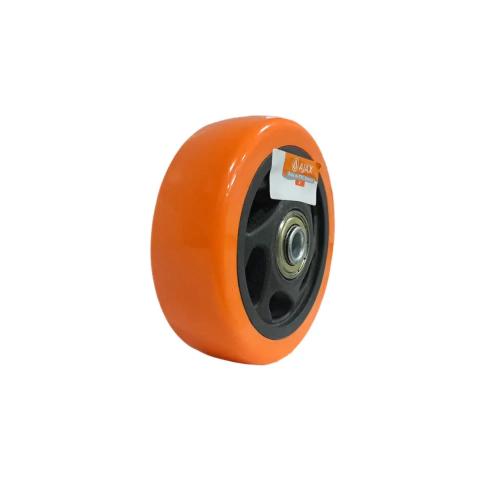 RODA PARA RODIZIO DE PVC LARANJA 4 POLEGADAS 100KG - AJAX