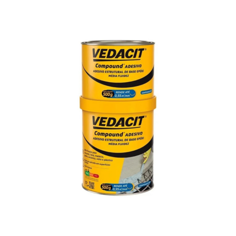 ADESIVO ESTRUTURAL EPÓXI 1KG COMPOUND - VEDACIT