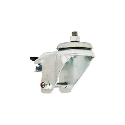 GARFO INOX ESPIGA DE RODIZIO GIRATORIO COM FREIO 6 POLEGADAS GGLE 612 G - SCHIOPPA