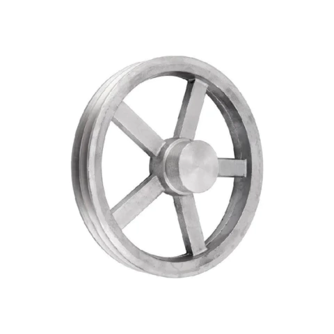 POLIA DE ALUMINIO 2 CANAIS B DE 190MM