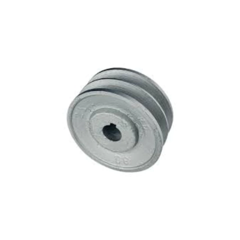 POLIA DE ALUMINIO 2 CANAIS A DE 5" POLEGADAS