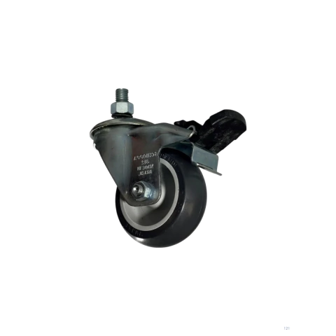 RODIZIO GIRATÓRIO ESPIGA COM FREIO 3 POLEGADAS GLE 312 BPG-SM 60KG - SCHIOPPA