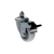 Rodízio inox giratório com espiga e freio modelo GLE 612 NT G da Schioppa, capacidade até 170kg