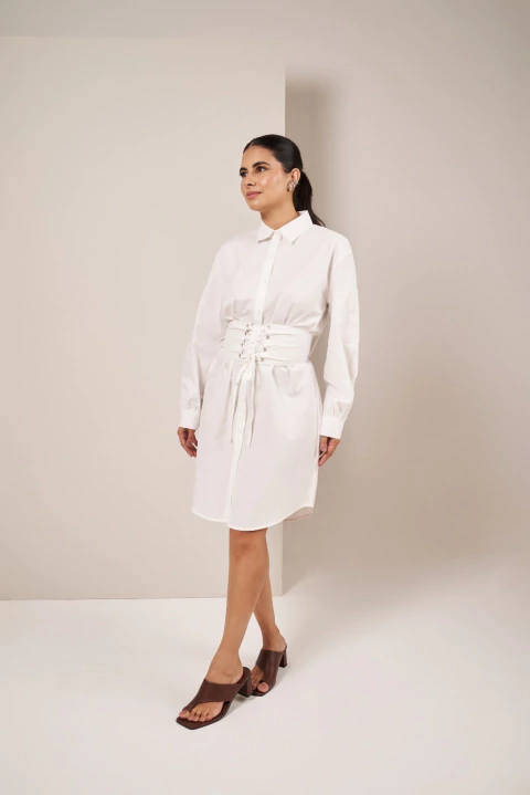 Chemise em tricoline Fran