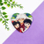 Bottom holográfico de coração Família Inuyasha