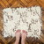 Alfombra lana 50x60 | Crudo con chocolate - comprar online