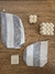 Set Yerbera + Azucarera Antimanchas Rallas Gris - comprar online