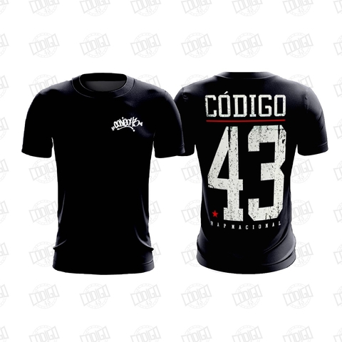 Camiseta Còdigo 43 retro Preta - comprar online