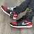 AIR JORDAN - Preto Branco e Vermelho