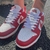 tenis dunk - branco e vermelho - comprar online
