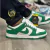 tenis dunk - Branco e verde