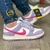 tenis dunk - Rosa e roxo