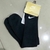 MEIA CANO ALTO NK PRETA C/ DETALHE BRANCO - comprar online