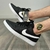Dunk Casual Preto Swoosh Branco Novidade na internet
