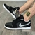 Air Jordan Low Nacional Preto Swoosh Cinza Novidade
