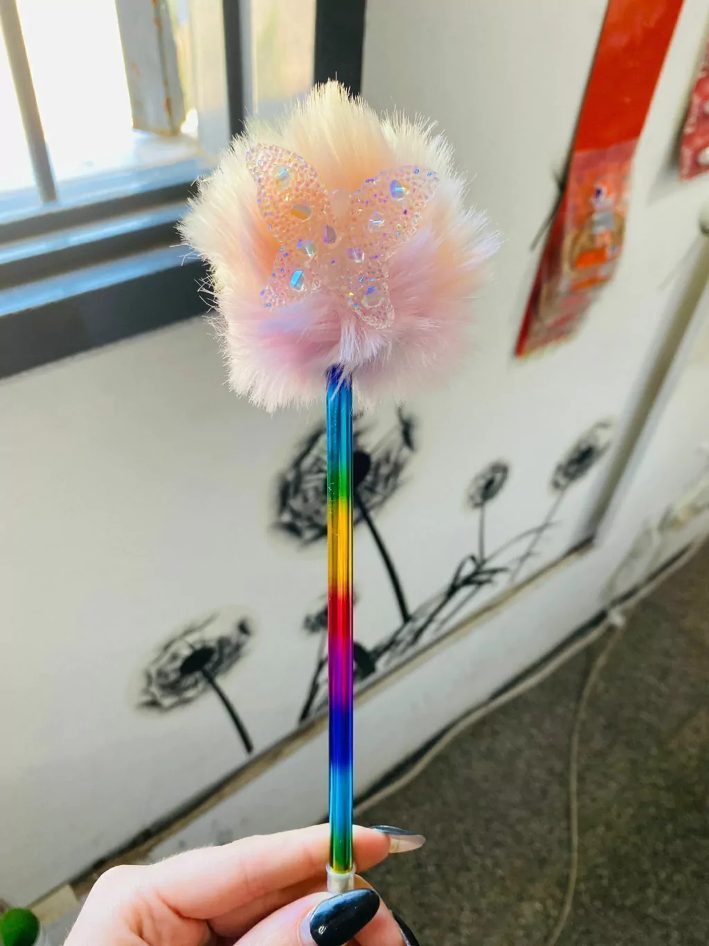 BOLIGRAFO POMPON C/STRASS