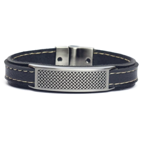 Pulseira Masculina Grid Graphite