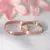 Alianças Casamento Ouro Rosê 3mm - Quadrada Fosca (Preço Unitário) - comprar online