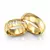 Alianças Casamento Cravejada Ouro 18k LA 0119 ( Preço Unitário )