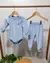 Body Calça Plush Peluciado Azul Bebê Urso - comprar online