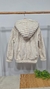 Jaqueta Bomber Com Capuz Bege Gliter - comprar online