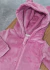 Macacão Bebê Capuz Rosa Uni - Malinha Kids