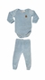 Body Calça Bebê Plush Azul Gris Urso - loja online