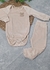 Body Calça Bebê Plush Nude Coelho - Malinha Kids
