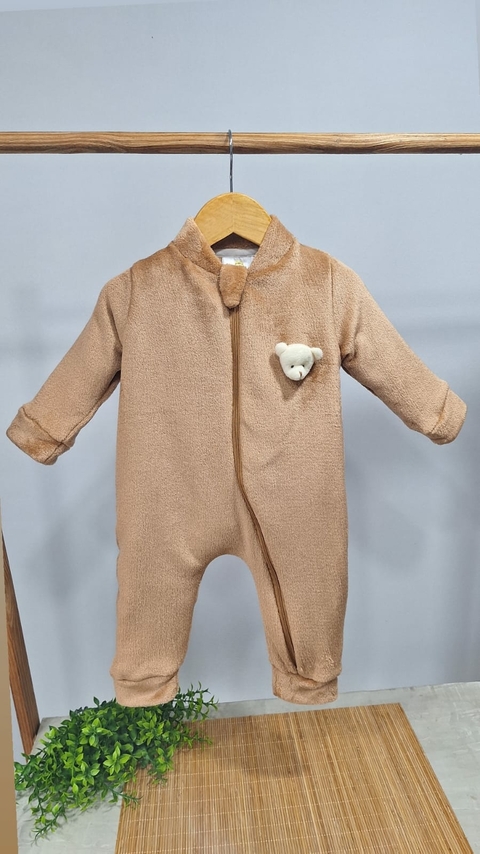 Macacão Bebê Caramelo Urso