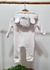 Macacão Bebê Branco/Sisal Urso - comprar online