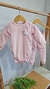 Body Calça Bebê Atoalhado Rosa Coelho - comprar online