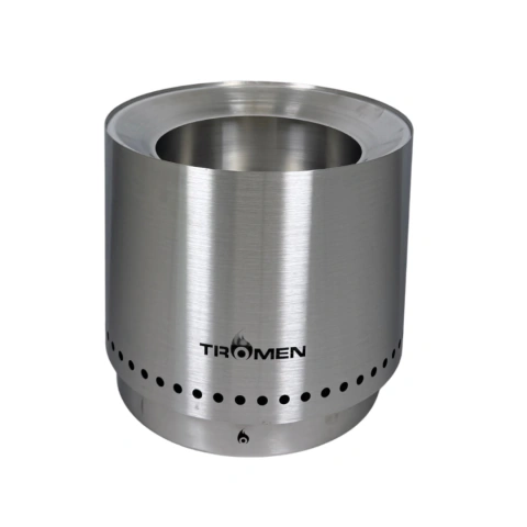 Fogonero de Exterior Tromen 500 Smokeless de Acero Inoxidable