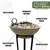 Fogonero de Cemento con Soporte y Quemador de Hierro - comprar online