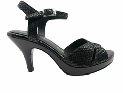 462008 NEGRO OROPEL/ NEGRO CHAROL (PIEL)