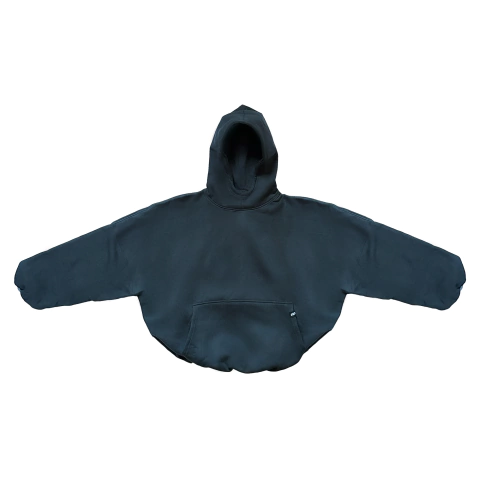 Hoodie Space Crop Gris