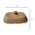 Manteigueira de Cerâmica Cor Cerâmica Natural - 19cm x 13cm x 7,5cm - comprar online